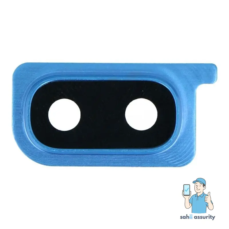 Camera Lens Glass with Frame for Samsung Galaxy A30 Blue